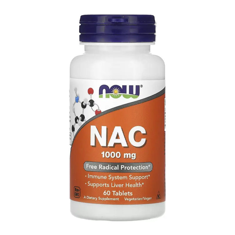 Nac N-acetil-Cisteína 1000mg (60) - Now Foods - ANTIOXIDANTE