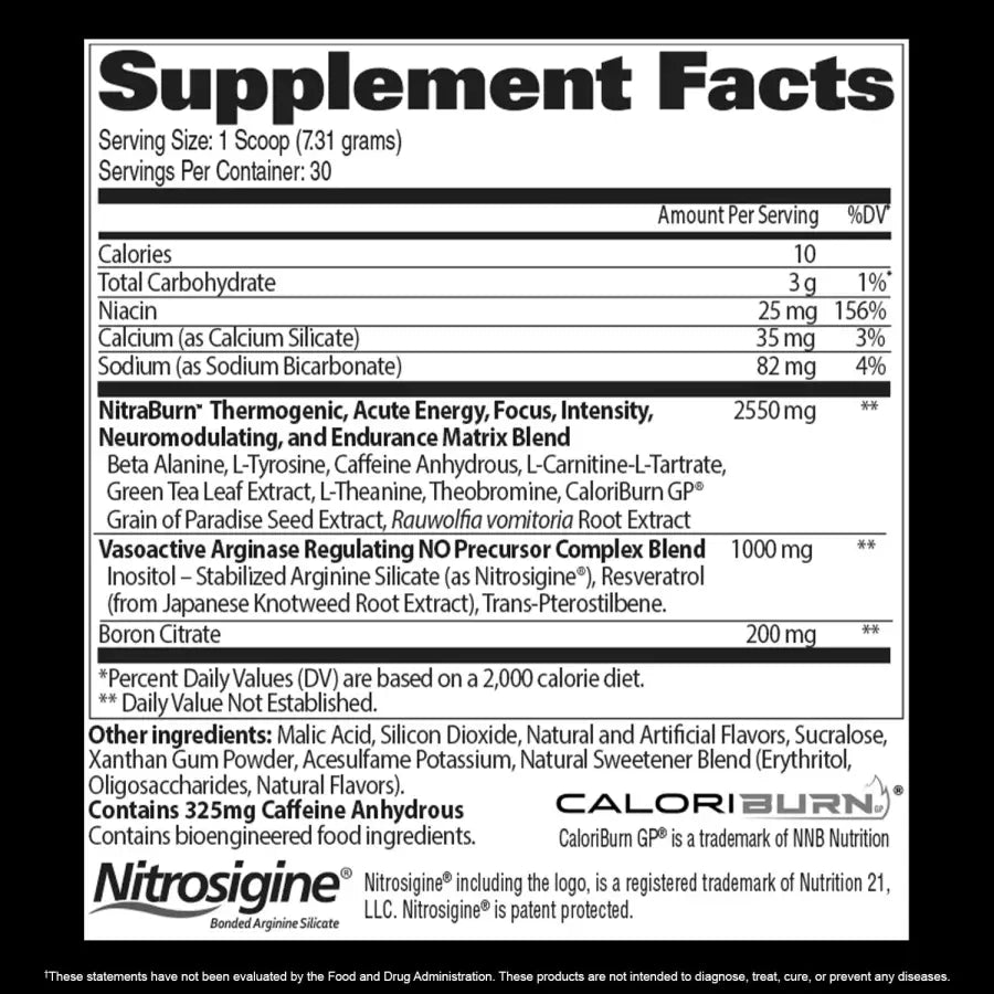 Nitraflex Burn (30 Servings) - Gat Sport - Frete grátis
