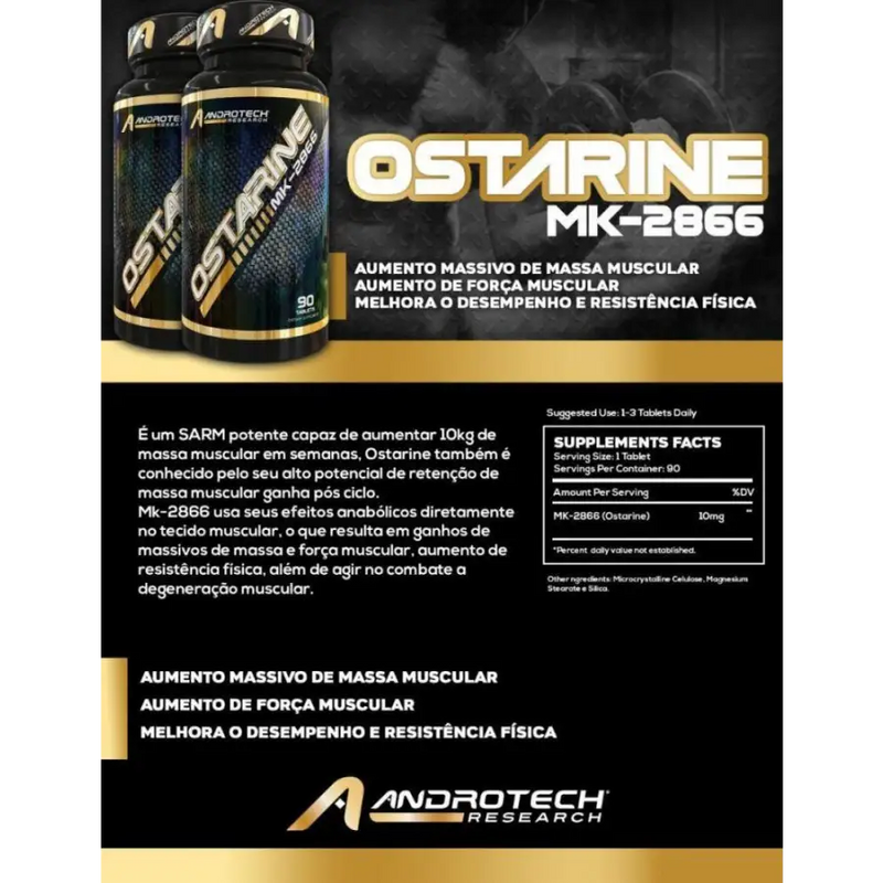 Ostarine MK-2866 (90 Caps) - Androtech - iPUMP Suplementos