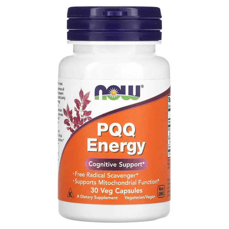 PQQ Energy 20mg (30 VCaps) - Now Foods - ANTIOXIDANTE