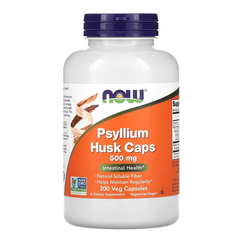 Psyllium Husk 500mg (200) - Now Foods - Vitamina