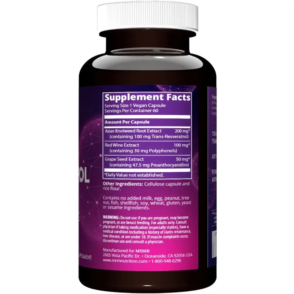 Resveratrol (60 Vegan Capsules) - MRM Nurition