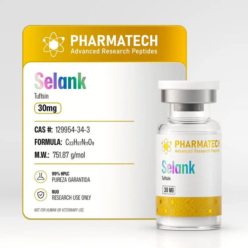 Selank 30mg + Água Bacteriostática - PharmaTech - Frete