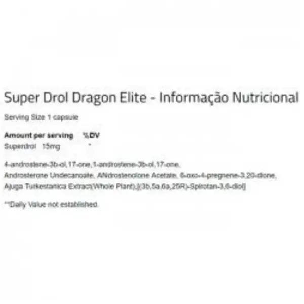 Super Dr0l (60 Capsulas) - Dragon Elite - PRO HORMONAL