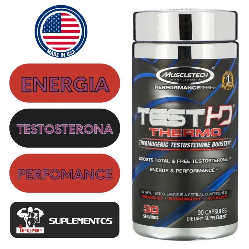 Test HD Thermo (90) - Muscletech - iPUMP Suplementos X