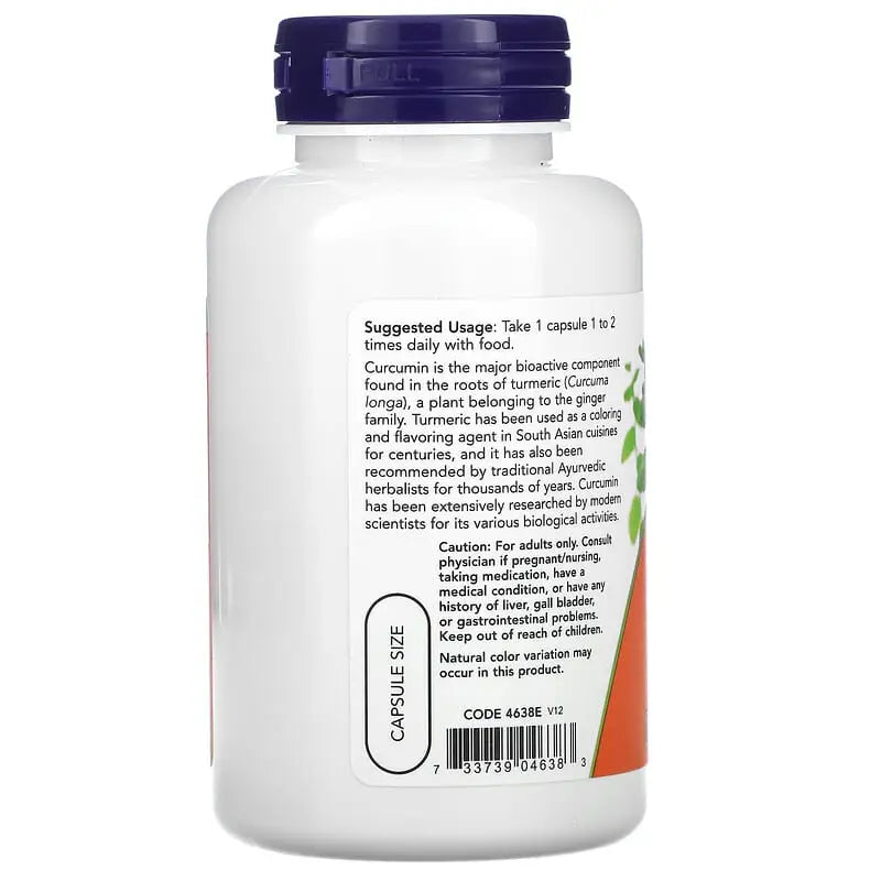 Turmeric Curcumin (60) - Now Foods - ANTIOXIDANTE