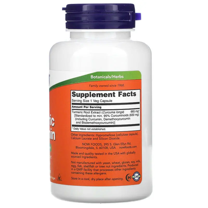 Turmeric Curcumin (60) - Now Foods - ANTIOXIDANTE