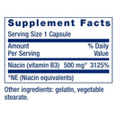 Vitamin B3 Niacin 500mg (100 Capsules) Life Extension Frete