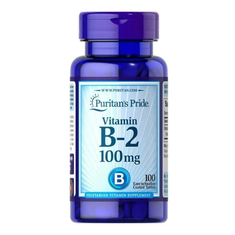 Vitamina B2 100mg (100 Tabs) - Puritan's Pride - iPUMP Suplementos