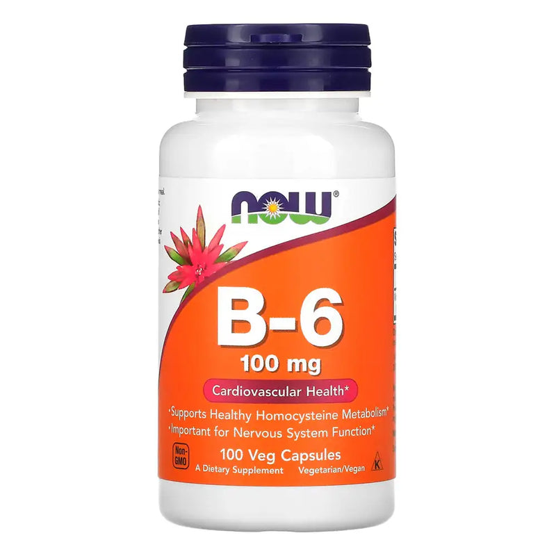 Vitamina B6 100mg (100 VCaps) - Now Foods - Vitamina