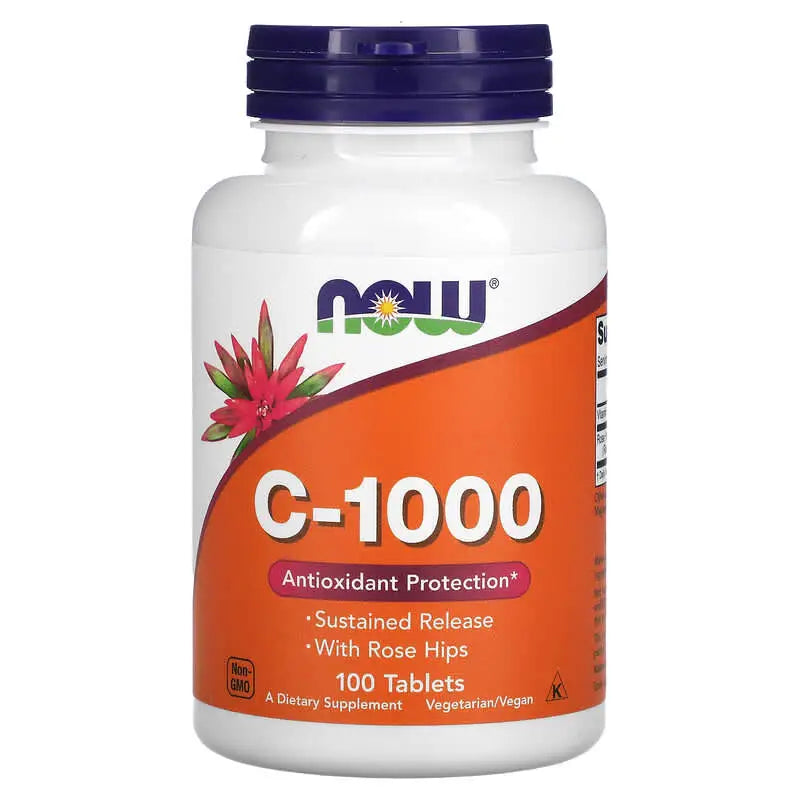 Vitamina C-1000 Rose Hips (100) - Now Foods - Vitamina