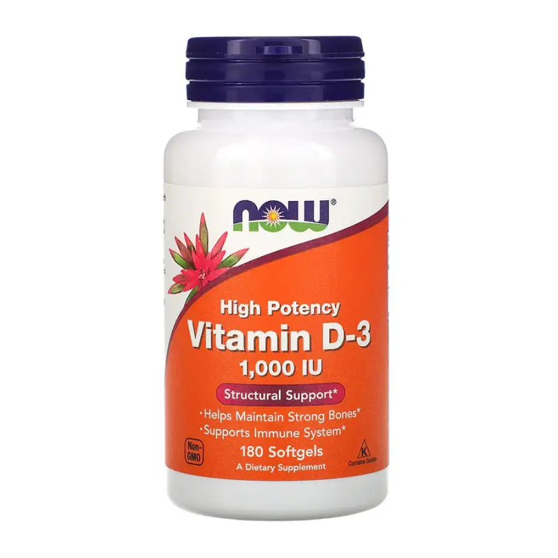 Vitamina D-3 1000IU (180 Softgels) - Now Foods - Frete