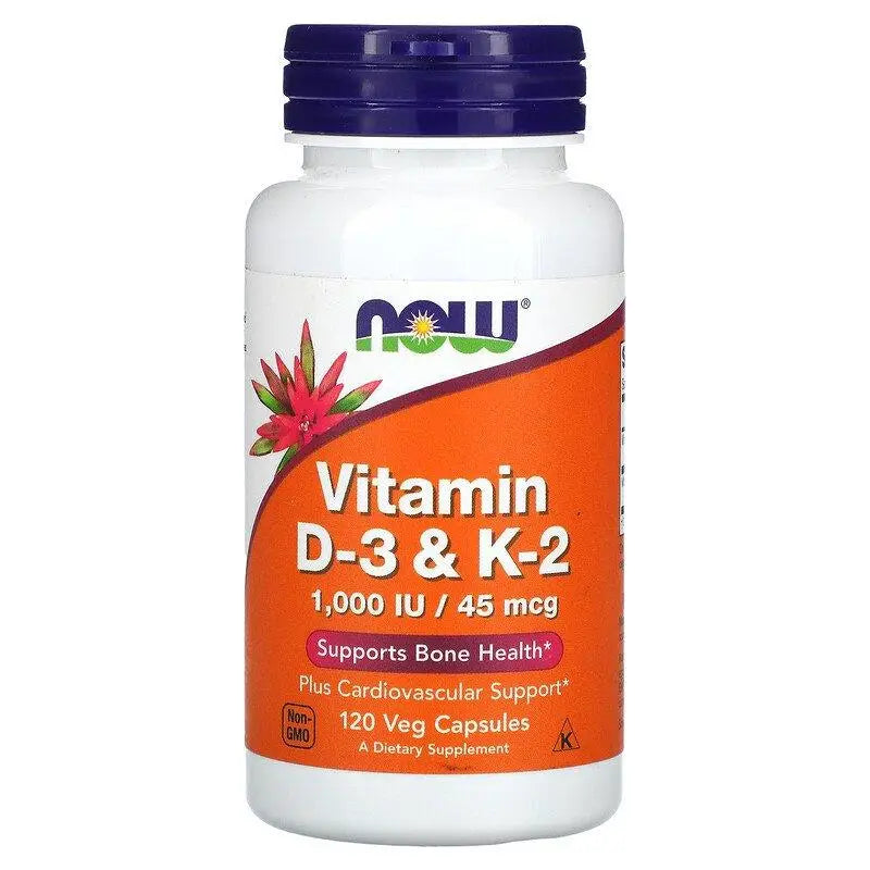 Vitamina D3 + K2 (120 caps) - Now Foods - iPUMP Suplementos