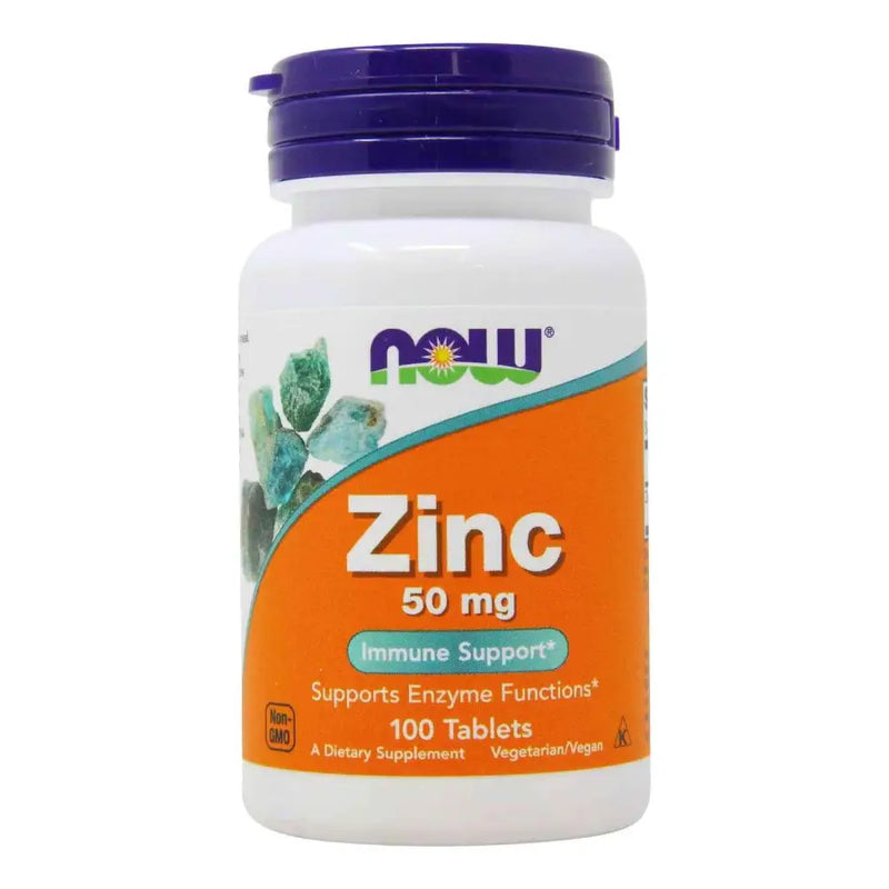 Zinco 50mg (100 Tabs) - Now Foods - iPUMP Suplementos