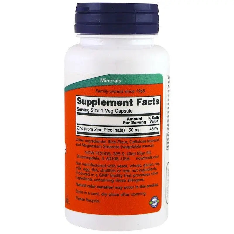 Zinco 50mg (100 Tabs) - Now Foods - iPUMP Suplementos